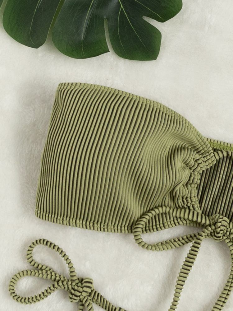 Ribbed Swimwear Girl‘s Bikini